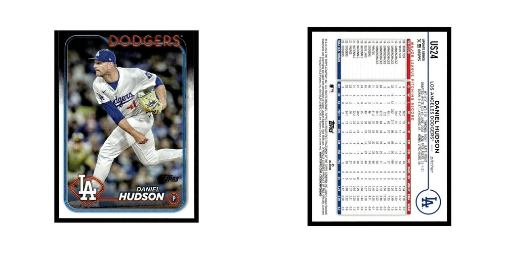 Daniel Hudson 2024 Topps Update #US24 Los Angeles Dodgers Baseball Card NM