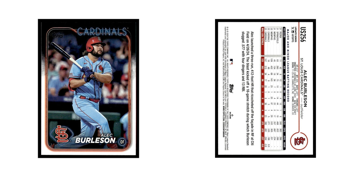 Alec Burleson 2024 Topps Update #US256 St. Louis Cardinals Baseball Card NM
