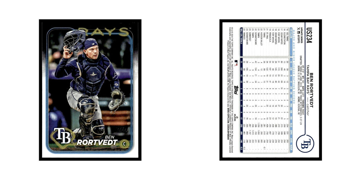 Ben Rortvedt 2024 Topps Update #US234 Tampa Bay Rays Baseball Card NM