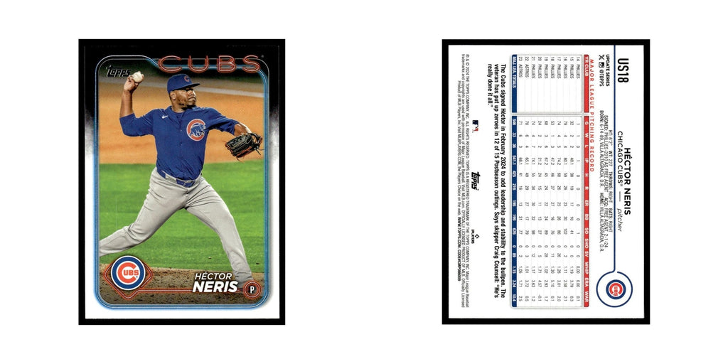 Hector Neris 2024 Topps Update #US18 Chicago Cubs Baseball Card NM