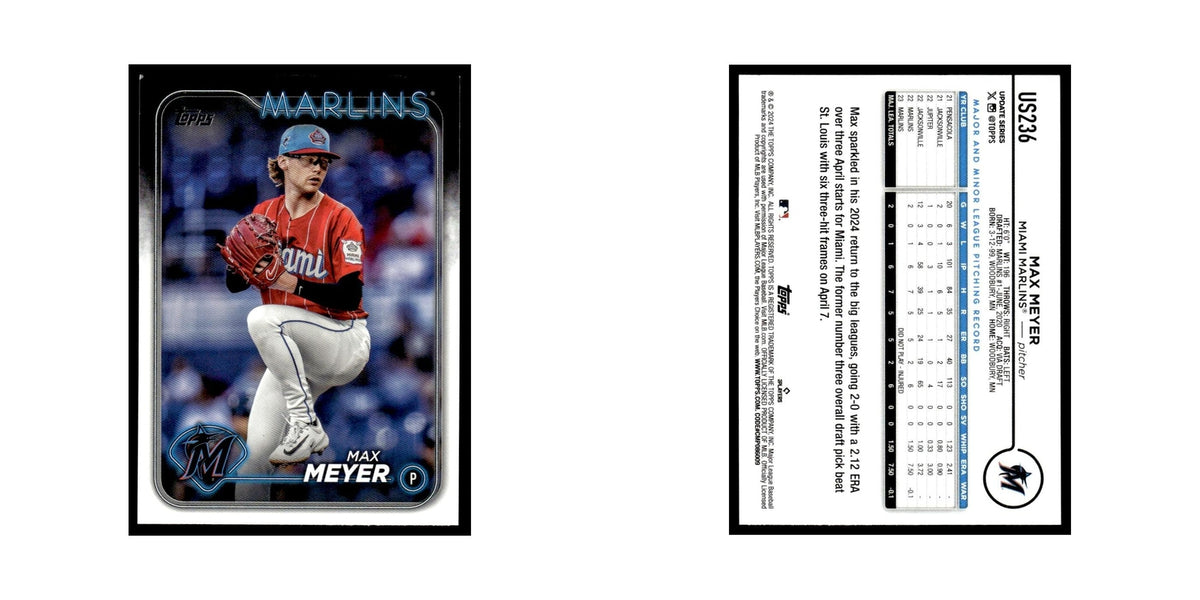 Max Meyer 2024 Topps Update #US236 Miami Marlins Baseball Card NM