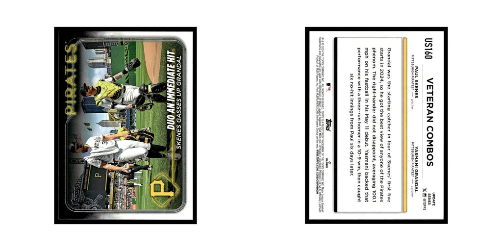 Yasmani Grandal   Paul Skenes 2024 Topps Update #US160 Pittsburgh Pirates NM