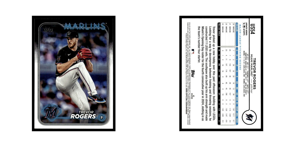 Trevor Rogers 2024 Topps Update #US54 Miami Marlins Baseball Card NM