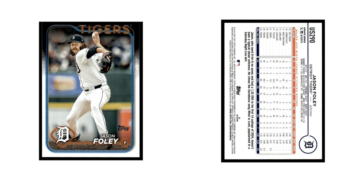 Jason Foley 2024 Topps Update #US290 Detroit Tigers Baseball Card NM