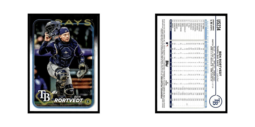 Ben Rortvedt 2024 Topps Update #US234 Tampa Bay Rays Baseball Card NM