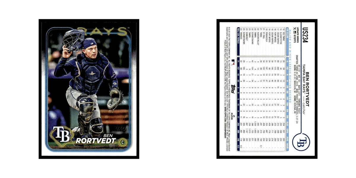 Ben Rortvedt 2024 Topps Update #US234 Tampa Bay Rays Baseball Card NM