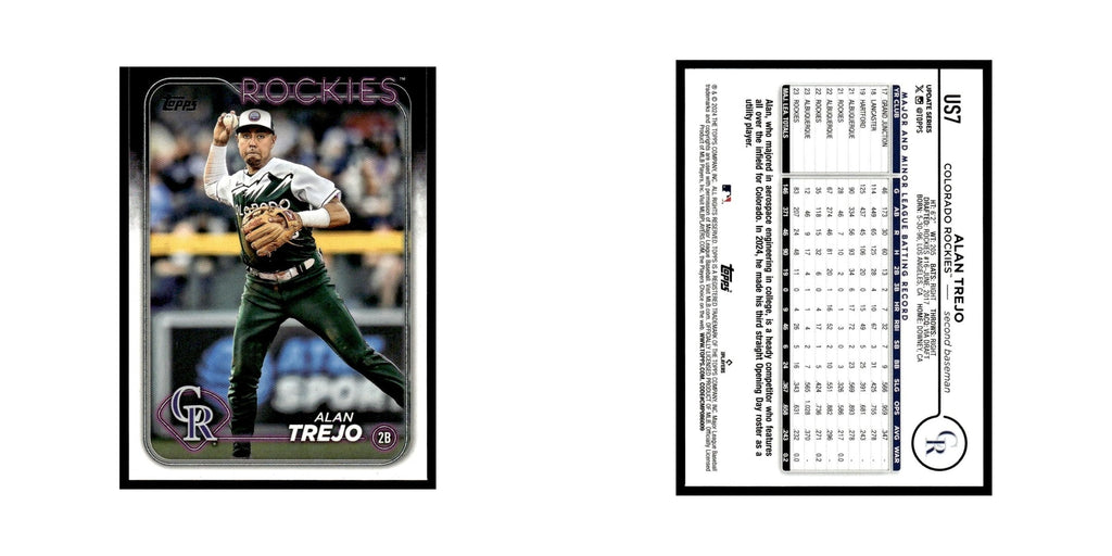 Alan Trejo 2024 Topps Update #US7 Colorado Rockies Baseball Card NM