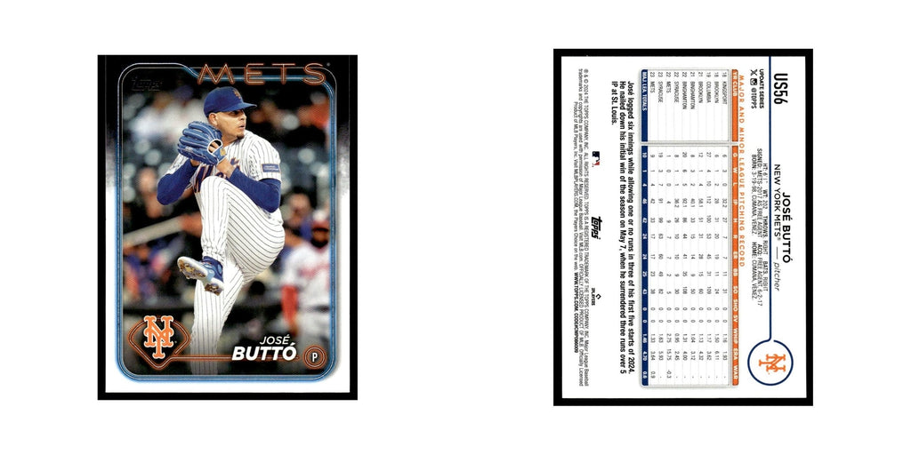 Jose Butto 2024 Topps Update #US56 New York Mets Baseball Card NM