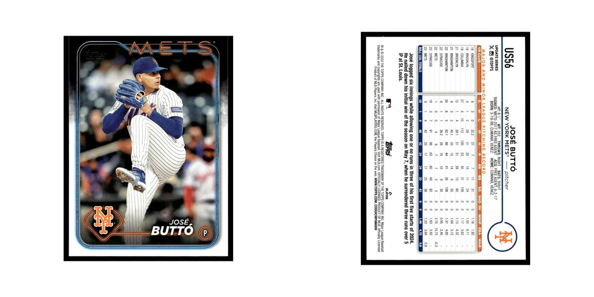 Jose Butto 2024 Topps Update #US56 New York Mets Baseball Card NM
