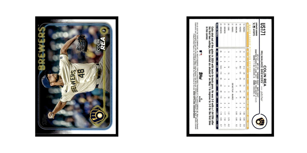 Colin Rea 2024 Topps Update #US171 Milwaukee Brewers Baseball Card NM