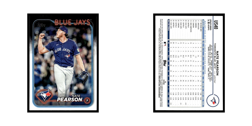 Nate Pearson 2024 Topps Update #US40 Toronto Blue Jays Baseball Card NM