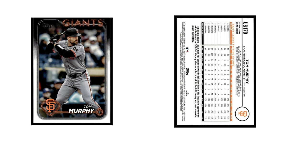 Tom Murphy 2024 Topps Update #US170 San Francisco Giants Baseball Card NM