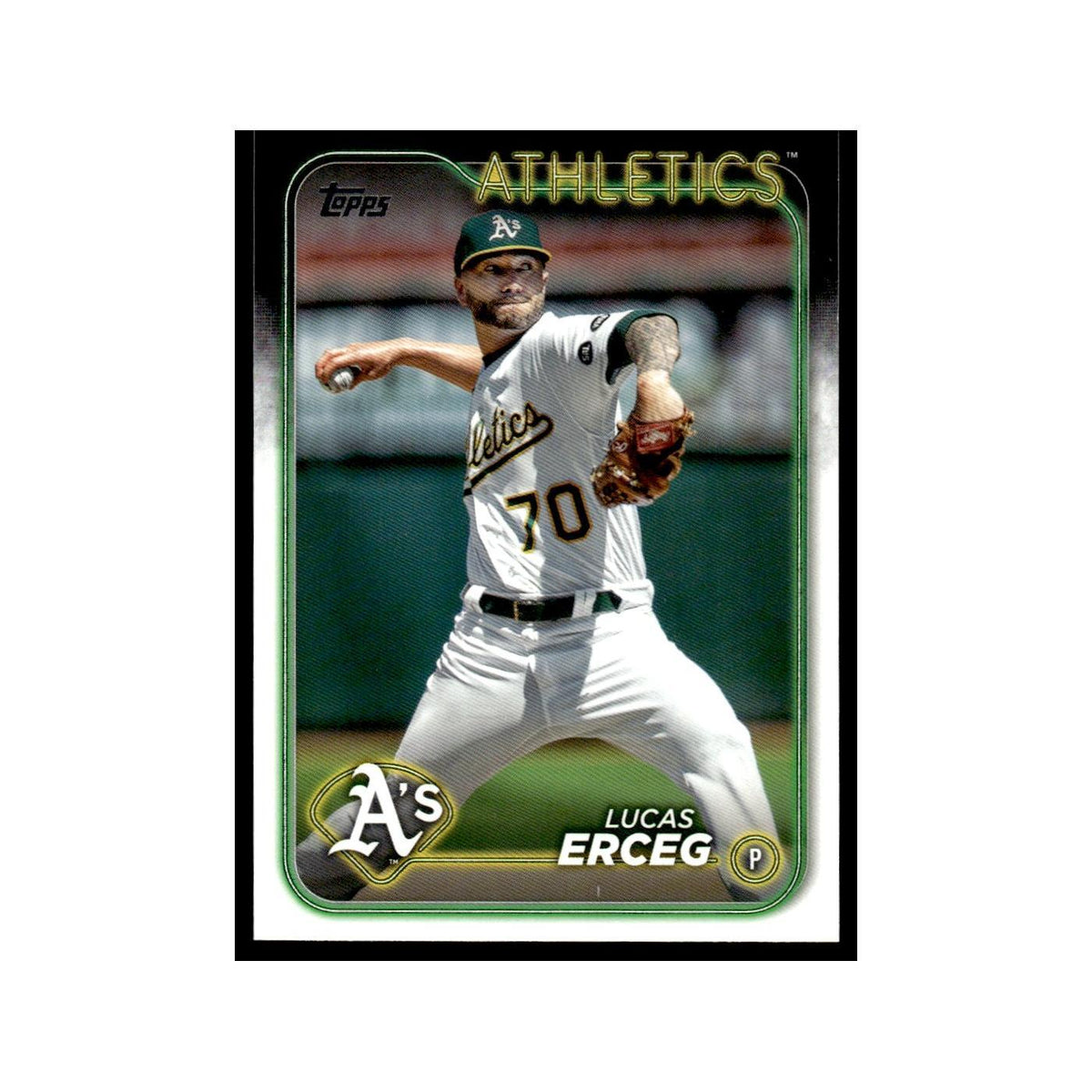 Lucas Erceg 2024 Topps Update #US93 Oakland Athletics Baseball Card NM