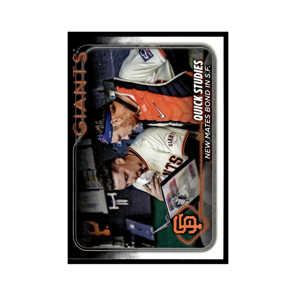 Patrick Bailey   Blake Snell 2024 Topps Update #US55 San Francisco Giants NM