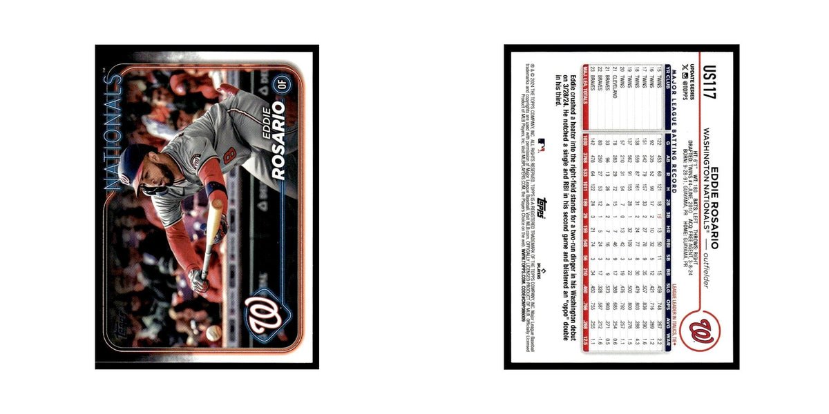 Eddie Rosario 2024 Topps Update #US117 Washington Nationals Baseball Card NM