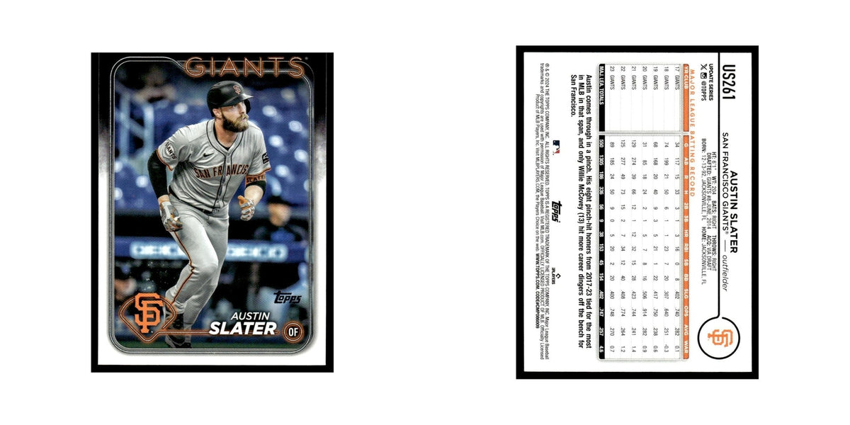 Austin Slater 2024 Topps Update #US261 San Francisco Giants Baseball Card NM