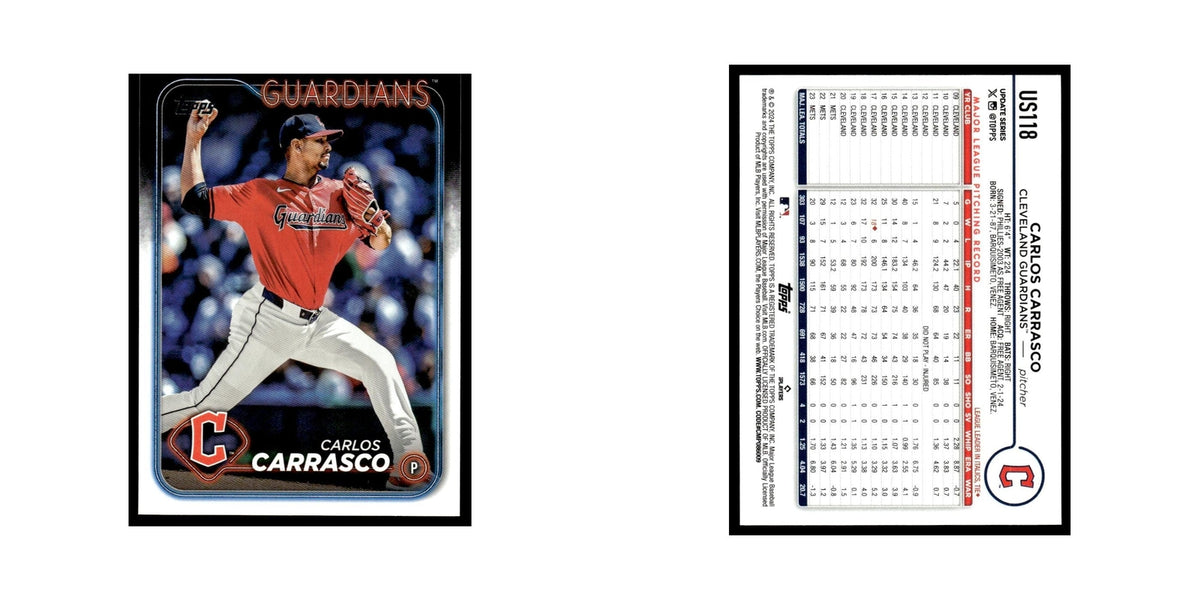 Carlos Carrasco 2024 Topps Update #US118 Cleveland Guardians Baseball Card NM