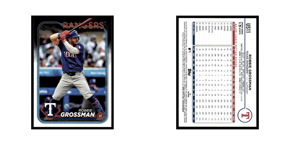 Robbie Grossman 2024 Topps Update #US11 Texas Rangers Baseball Card NM