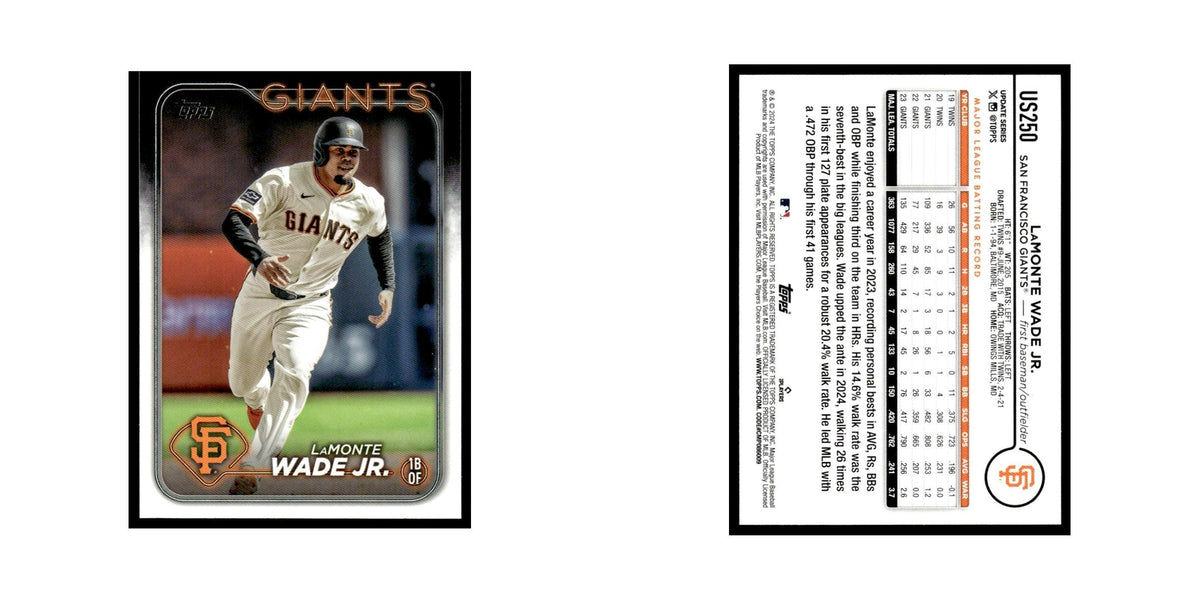 LaMonte Wade Jr. 2024 Topps Update #US250 San Francisco Giants Baseball Card NM