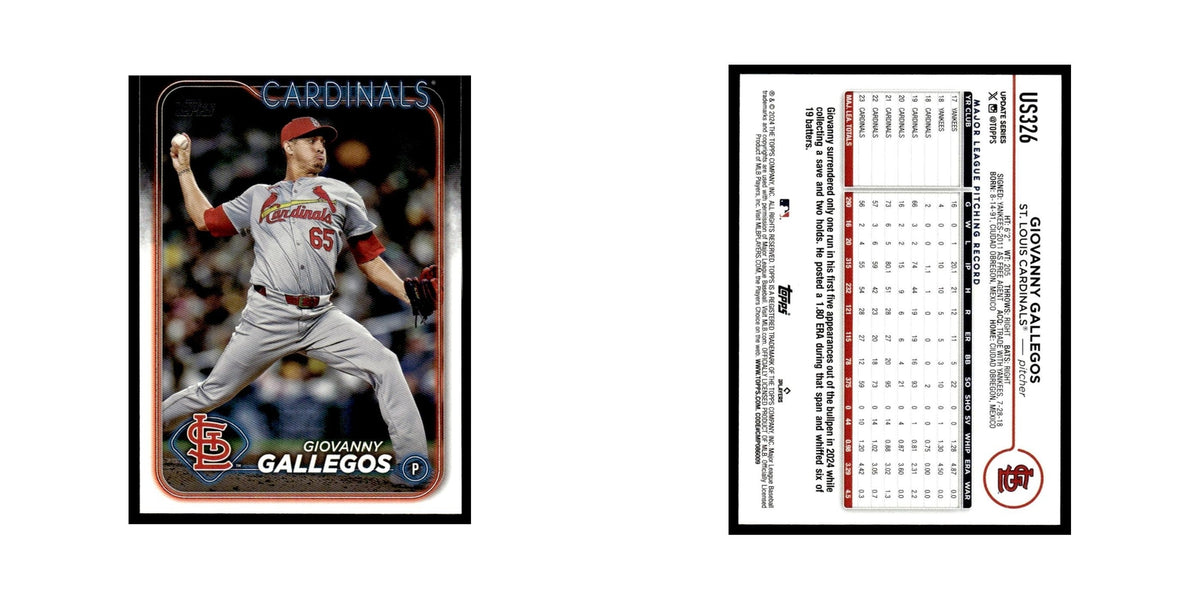 Giovanny Gallegos 2024 Topps Update #US326 St. Louis Cardinals Baseball Card NM