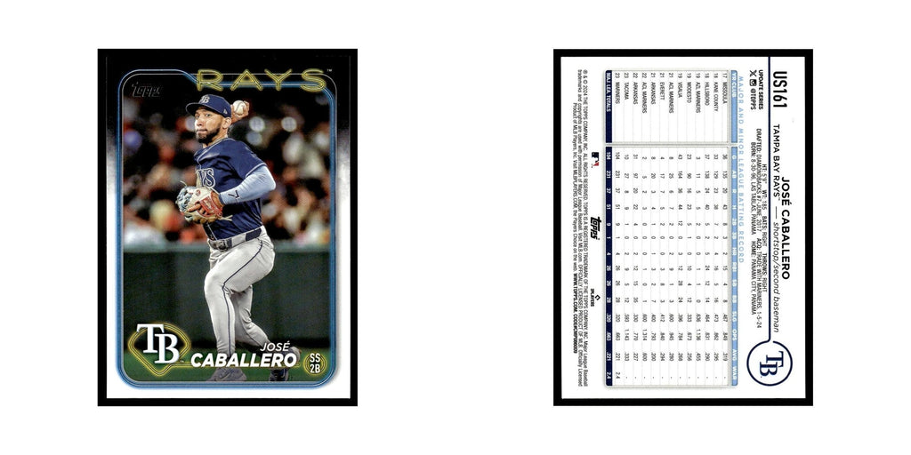 Jose Caballero 2024 Topps Update #US161 Tampa Bay Rays Baseball Card NM