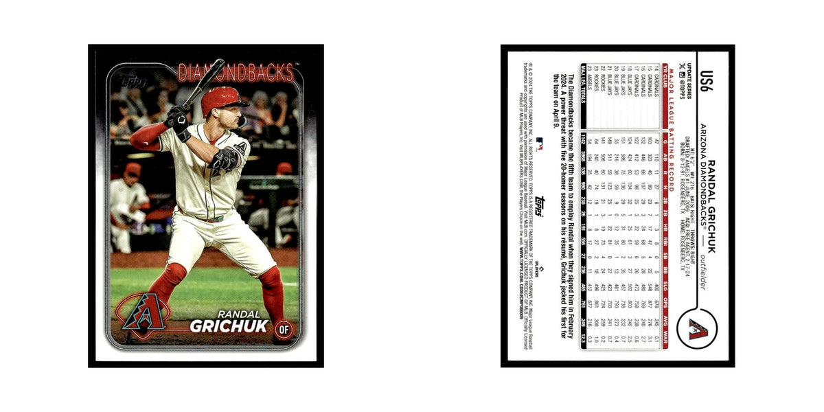 Randal Grichuk 2024 Topps Update #US6 Arizona Diamondbacks Baseball Card NM