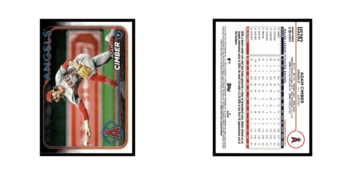 Adam Cimber 2024 Topps Update #US282 Los Angeles Angels Baseball Card NM