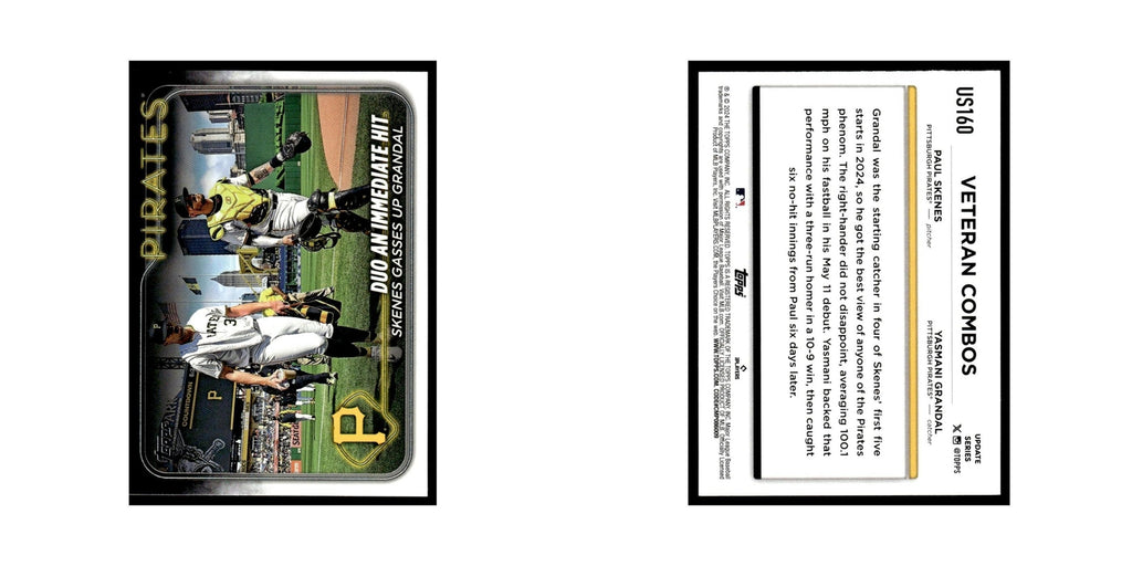 Yasmani Grandal   Paul Skenes 2024 Topps Update #US160 Pittsburgh Pirates NM