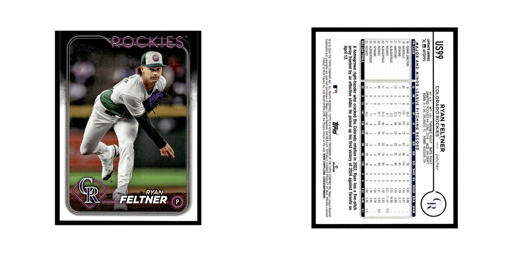 Ryan Feltner 2024 Topps Update #US99 Colorado Rockies Baseball Card NM