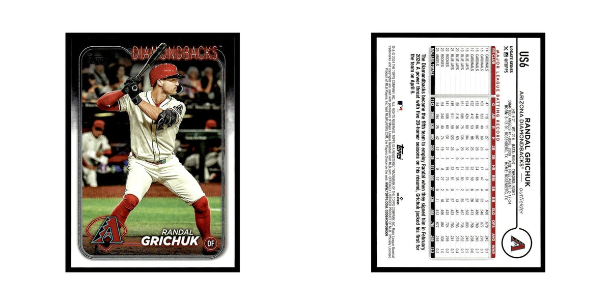 Randal Grichuk 2024 Topps Update #US6 Arizona Diamondbacks Baseball Card NM