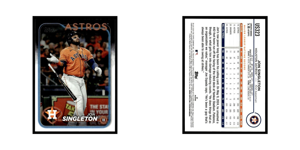 Jon Singleton 2024 Topps Update #US323 Houston Astros Baseball Card NM