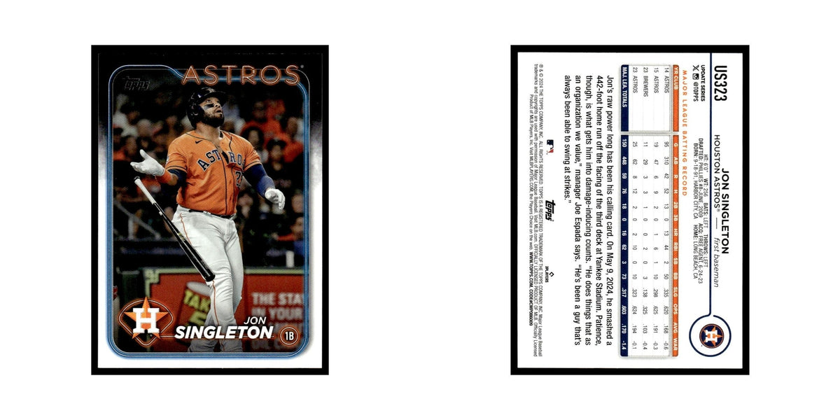 Jon Singleton 2024 Topps Update #US323 Houston Astros Baseball Card NM