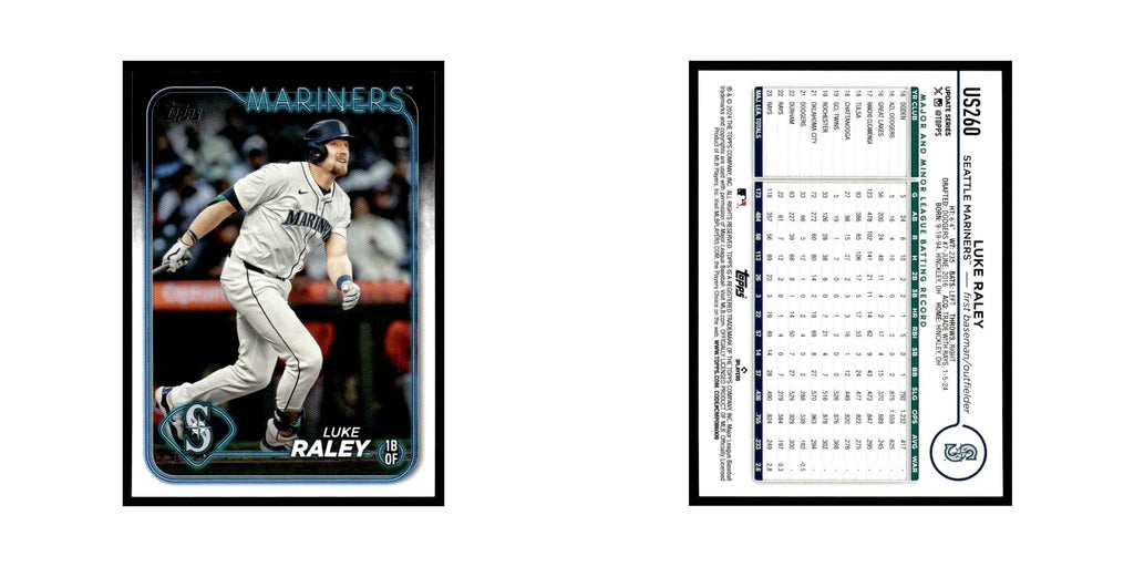 Luke Raley 2024 Topps Update #US260 Seattle Mariners Baseball Card NM