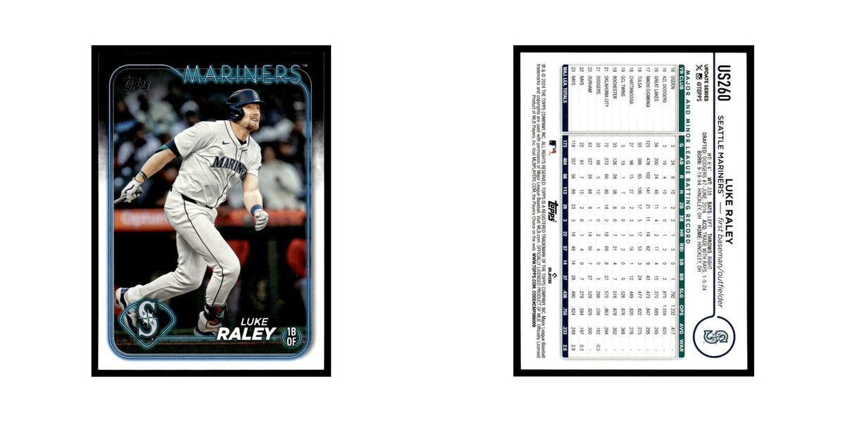 Luke Raley 2024 Topps Update #US260 Seattle Mariners Baseball Card NM