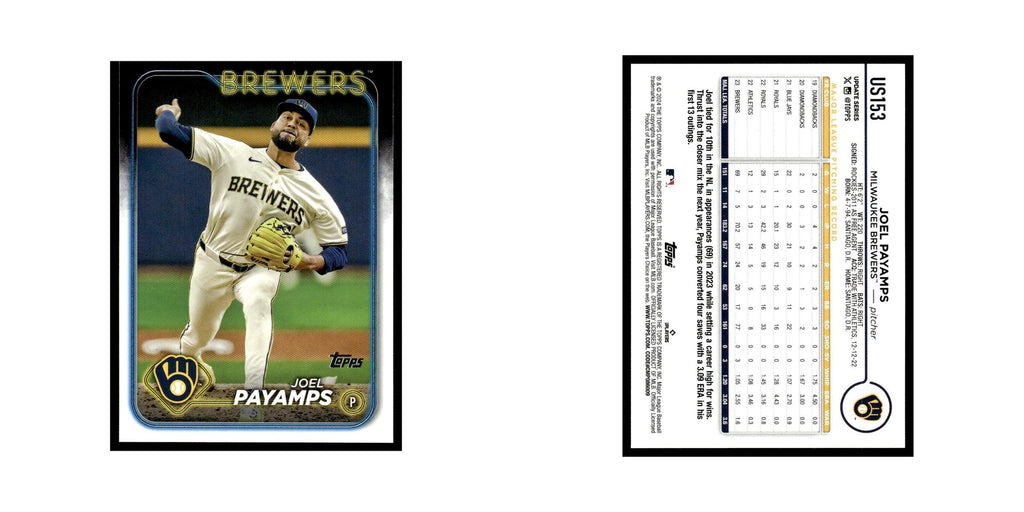 Joel Payamps 2024 Topps Update #US153 Milwaukee Brewers Baseball Card NM