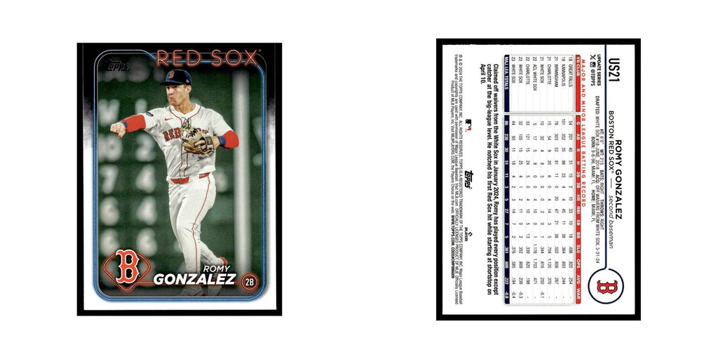 Romy Gonzalez 2024 Topps Update #US21 Boston Red Sox Baseball Card NM