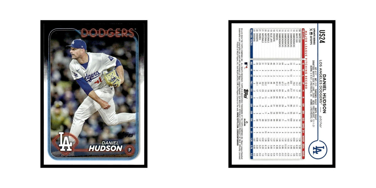 Daniel Hudson 2024 Topps Update #US24 Los Angeles Dodgers Baseball Card NM