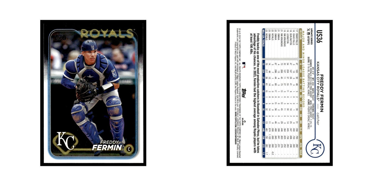 Freddy Fermin 2024 Topps Update #US36 Kansas City Royals Baseball Card NM