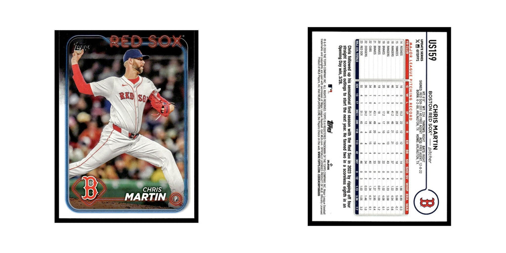 Chris Martin 2024 Topps Update #US159 Boston Red Sox Baseball Card NM