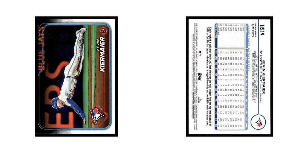 Kevin Kiermaier 2024 Topps Update #US19 Toronto Blue Jays Baseball Card NM