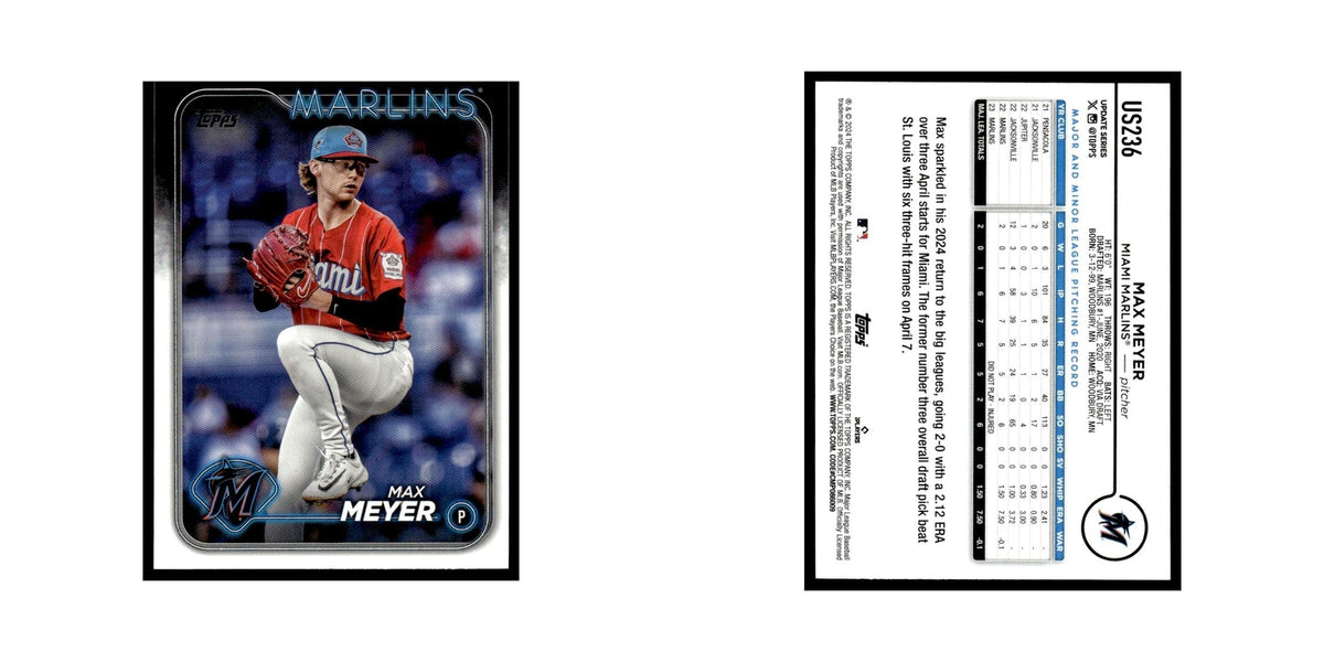 Max Meyer 2024 Topps Update #US236 Miami Marlins Baseball Card NM