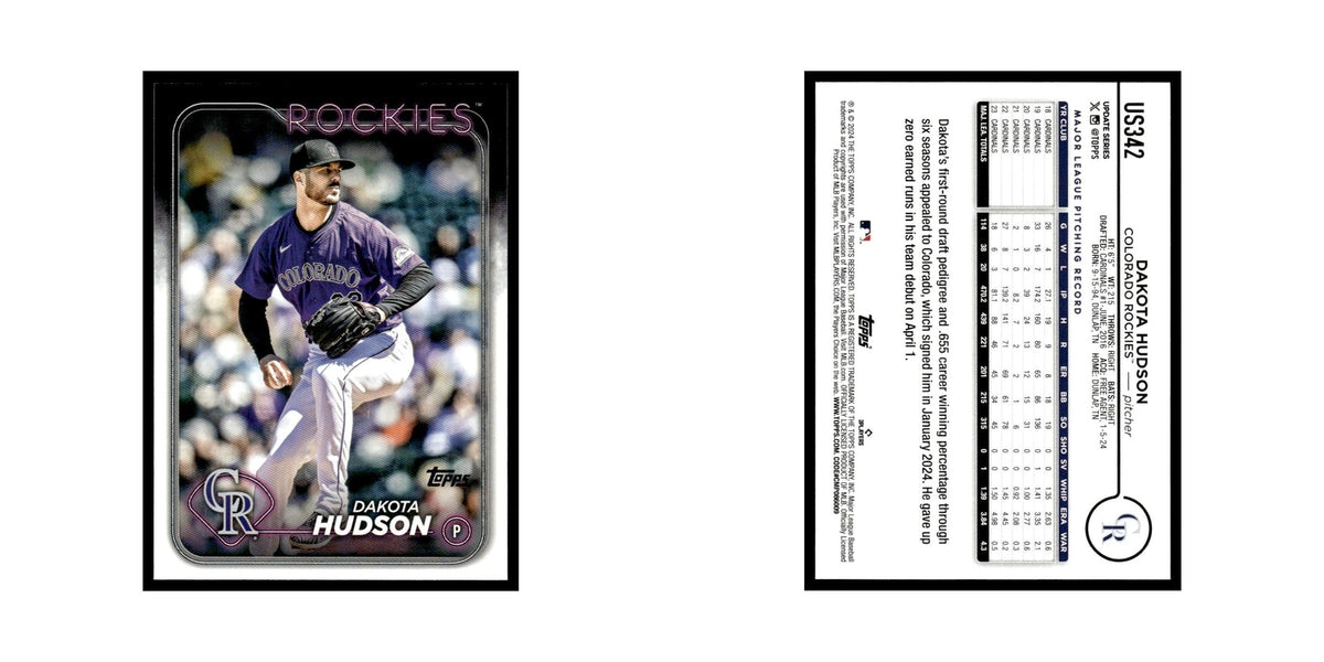 Dakota Hudson 2024 Topps Update #US342 Colorado Rockies Baseball Card NM