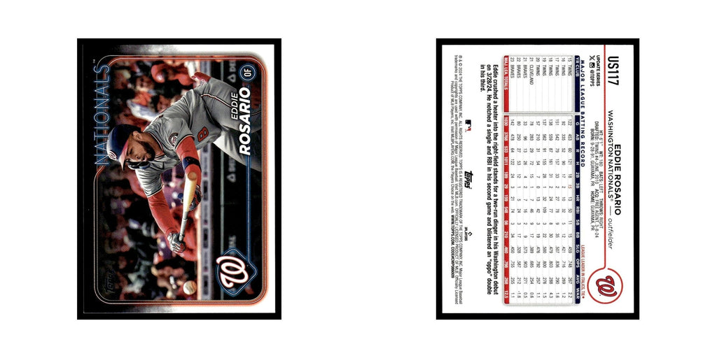 Eddie Rosario 2024 Topps Update #US117 Washington Nationals Baseball Card NM