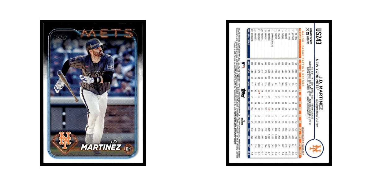 J.D. Martinez 2024 Topps Update #US243 New York Mets Baseball Card NM