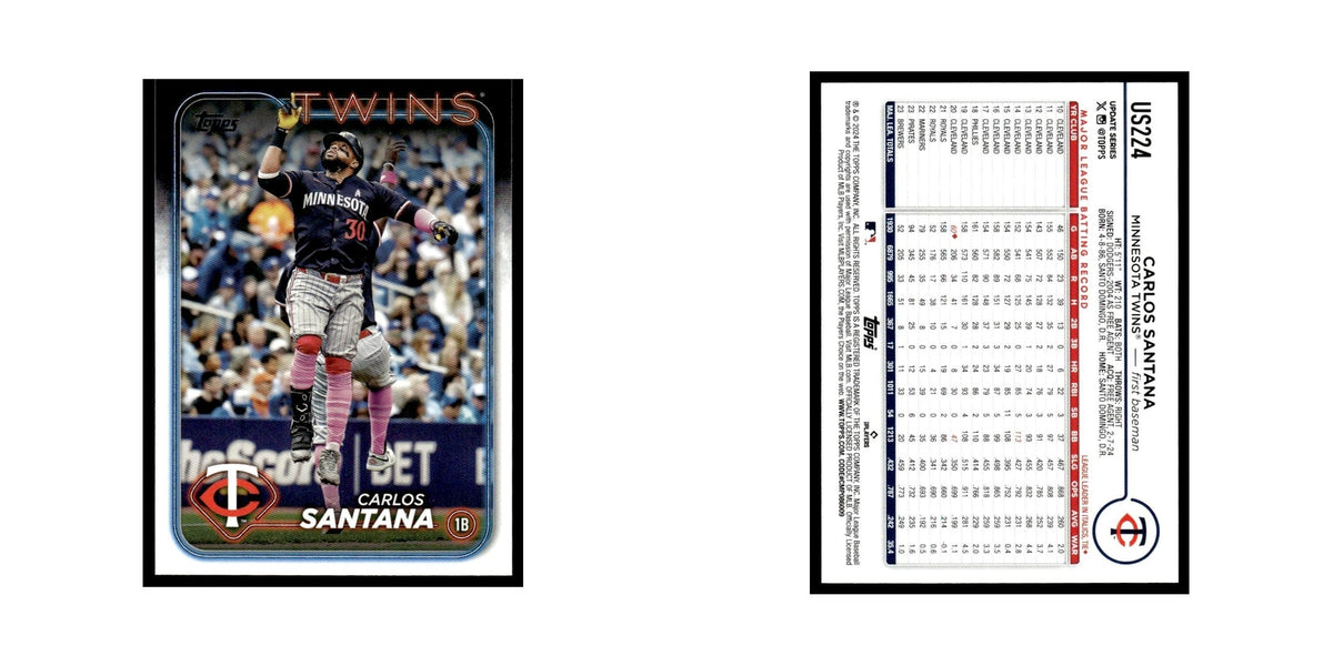 Carlos Santana 2024 Topps Update #US224 Minnesota Twins Baseball Card NM