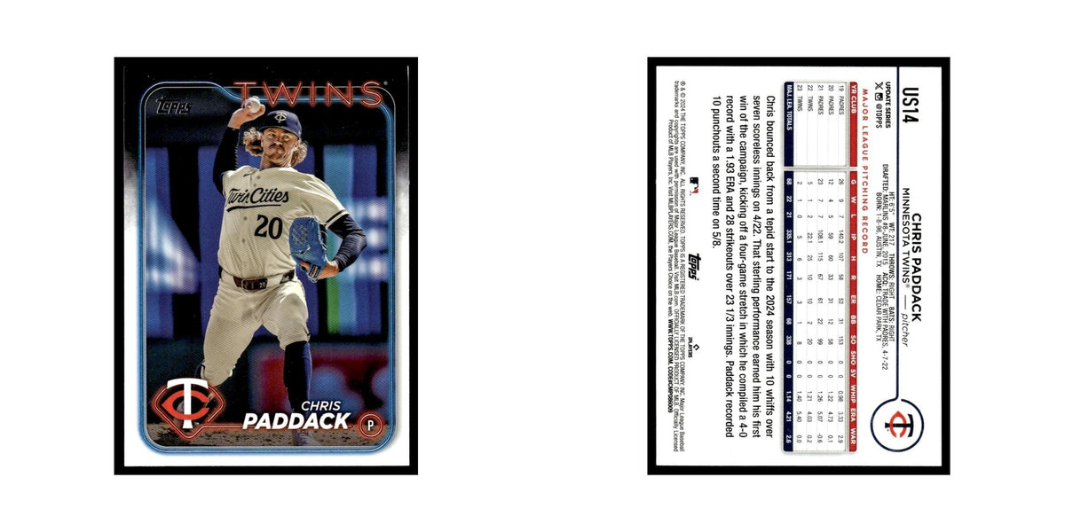 Chris Paddack 2024 Topps Update #US14 Minnesota Twins Baseball Card NM