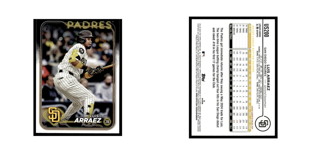 Luis Arraez 2024 Topps Update #US200 San Diego Padres Baseball Card NM
