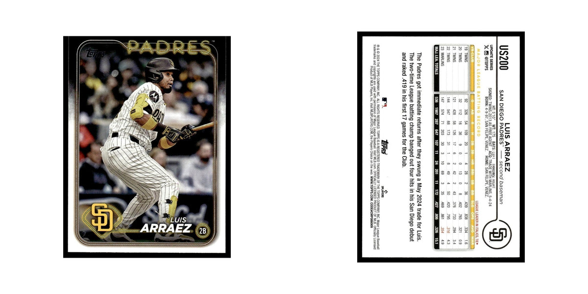 Luis Arraez 2024 Topps Update #US200 San Diego Padres Baseball Card NM