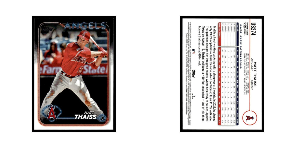 Matt Thaiss 2024 Topps Update #US274 Los Angeles Angels Baseball Card NM