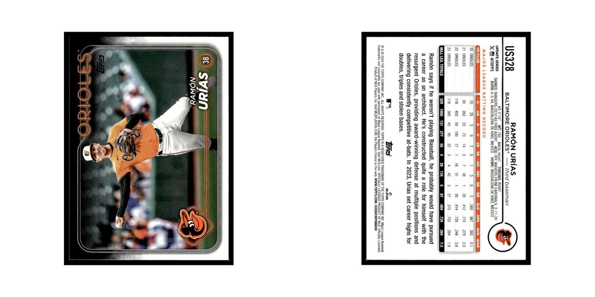 Ramon Urías 2024 Topps Update #US328 Baltimore Orioles Baseball Card NM